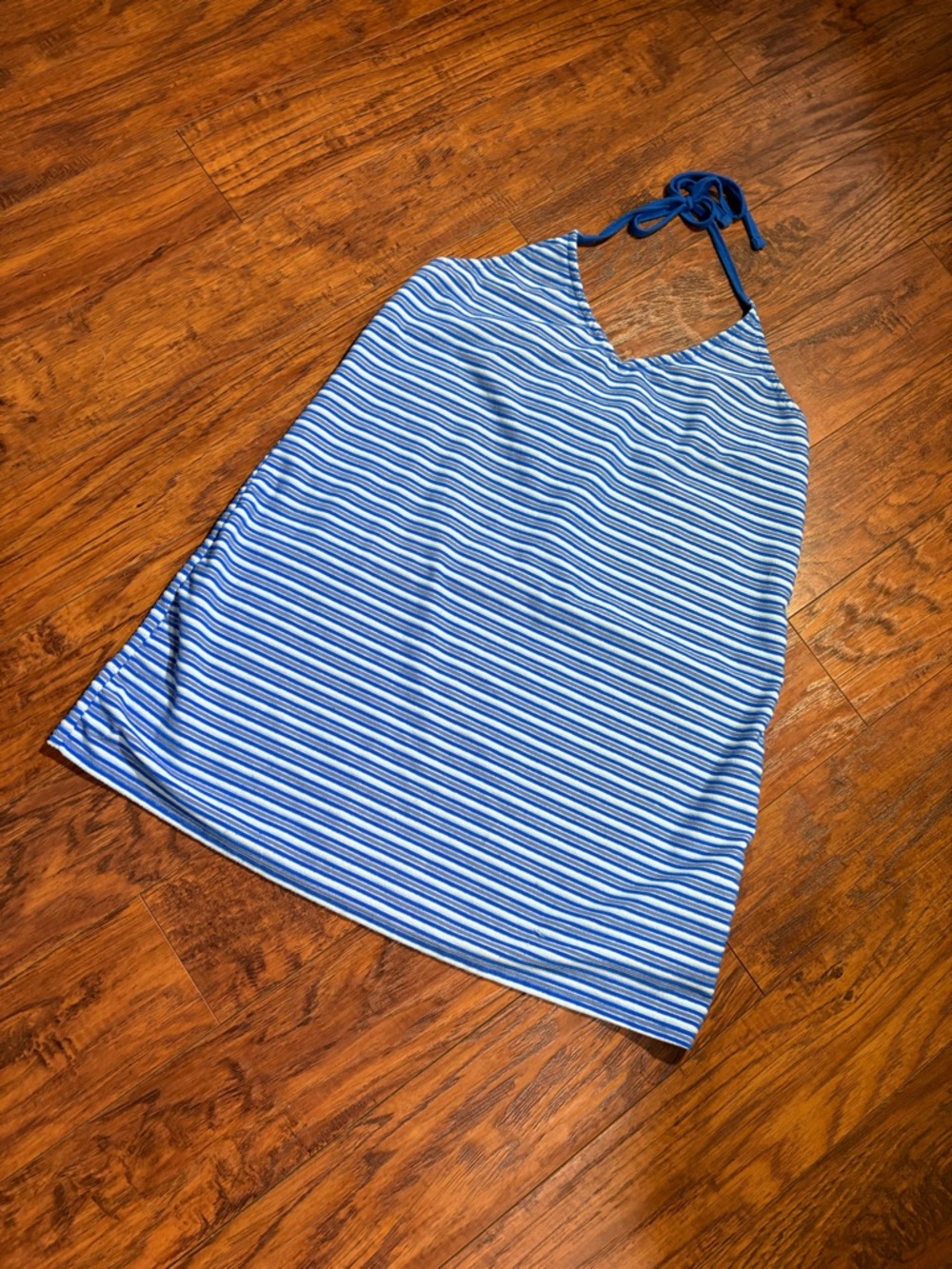 No Boundaries women’s size L striped halter dress